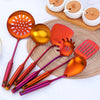 7PCS/Set Stainless Steel Rainbow Kitchen Utensils With Holder Cooking Tools Set Turner Ladle Spoon For Restaurant Dinnerware freeshipping - Josephine-giang